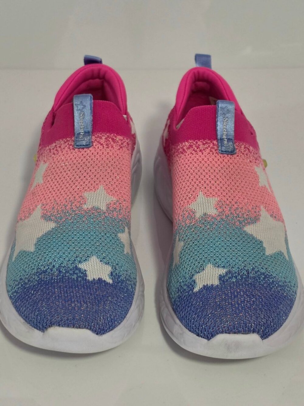 Skechers Unicorn Dreams Light Up Slip On Sneakers Kids Size 4Y